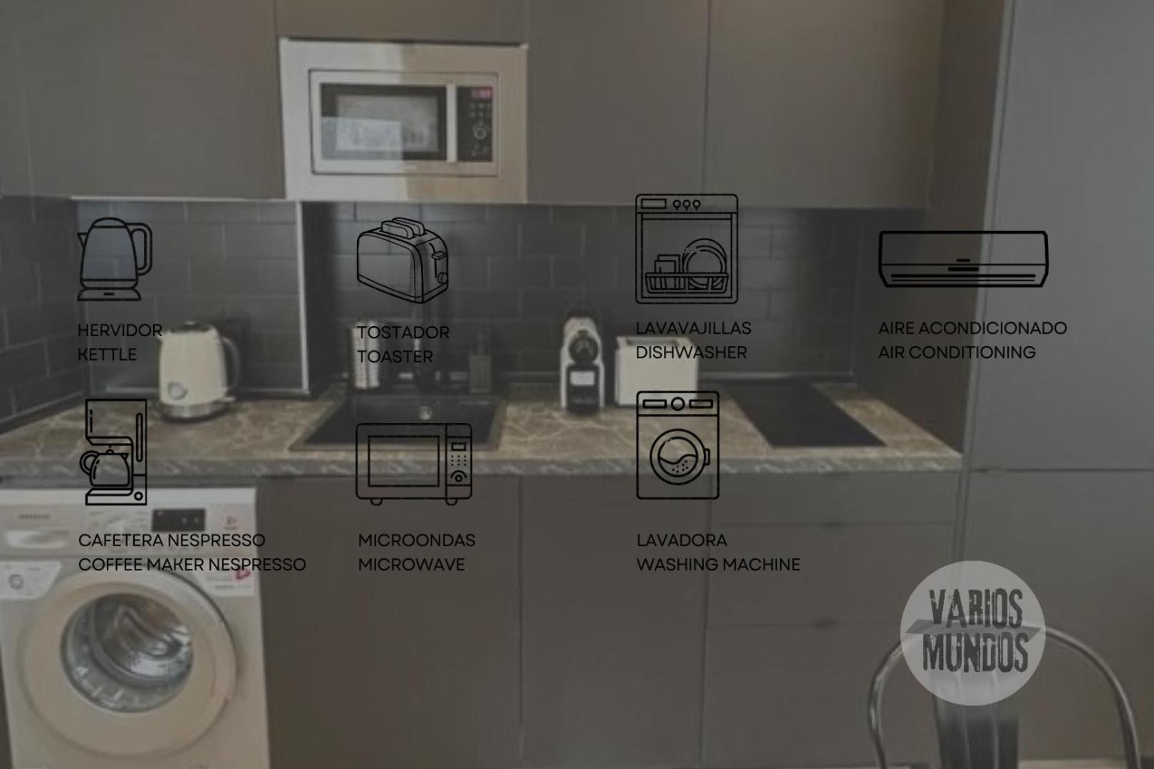 Central Apt De 2Hab Para 5Pax En Calle Silva E2 Madrid Bagian luar foto