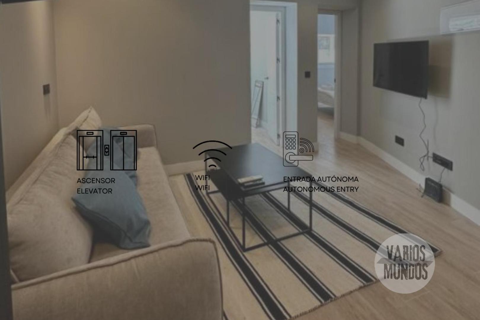 Central Apt De 2Hab Para 5Pax En Calle Silva E2 Madrid Bagian luar foto