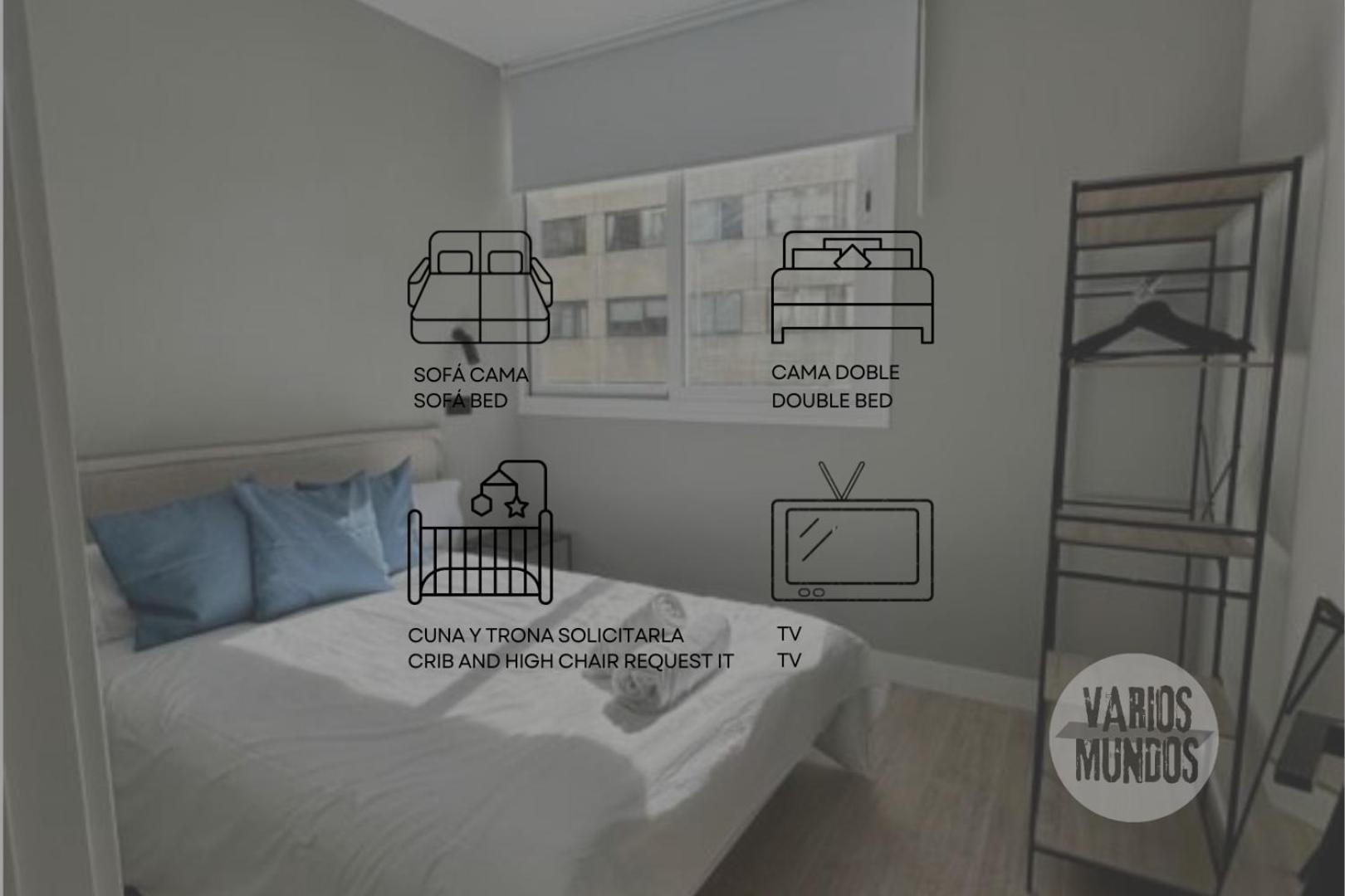 Central Apt De 2Hab Para 5Pax En Calle Silva E2 Madrid Bagian luar foto